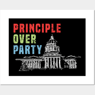 Principle Over Party Posters and Art